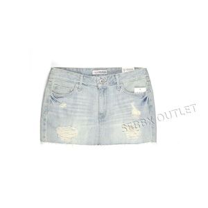 Guess Trista Denim Skirt Light Destroyed Wash